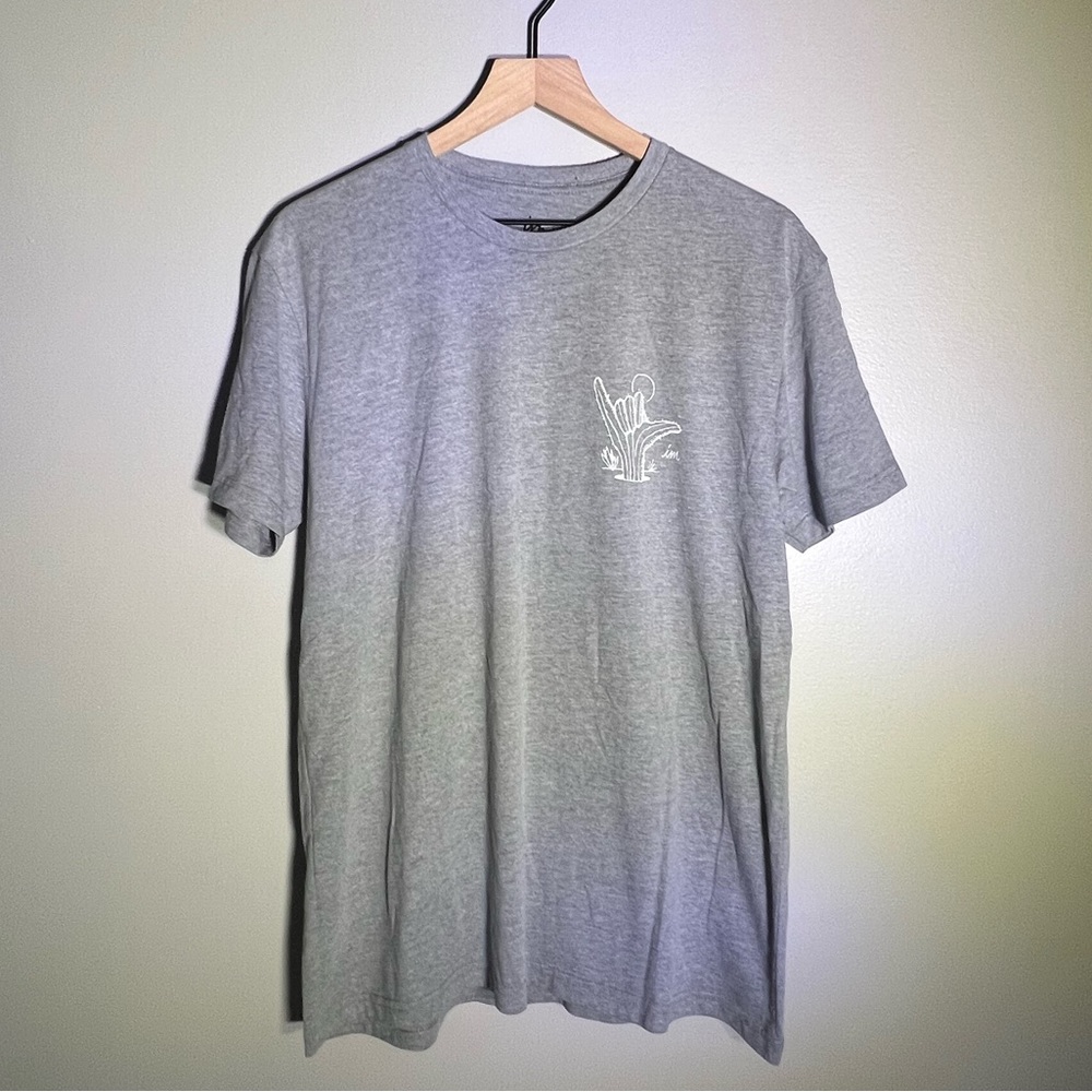 Mens Soft Comfy Gray Imperial Motion (Buckle) Cacti T-Shirt - Size L